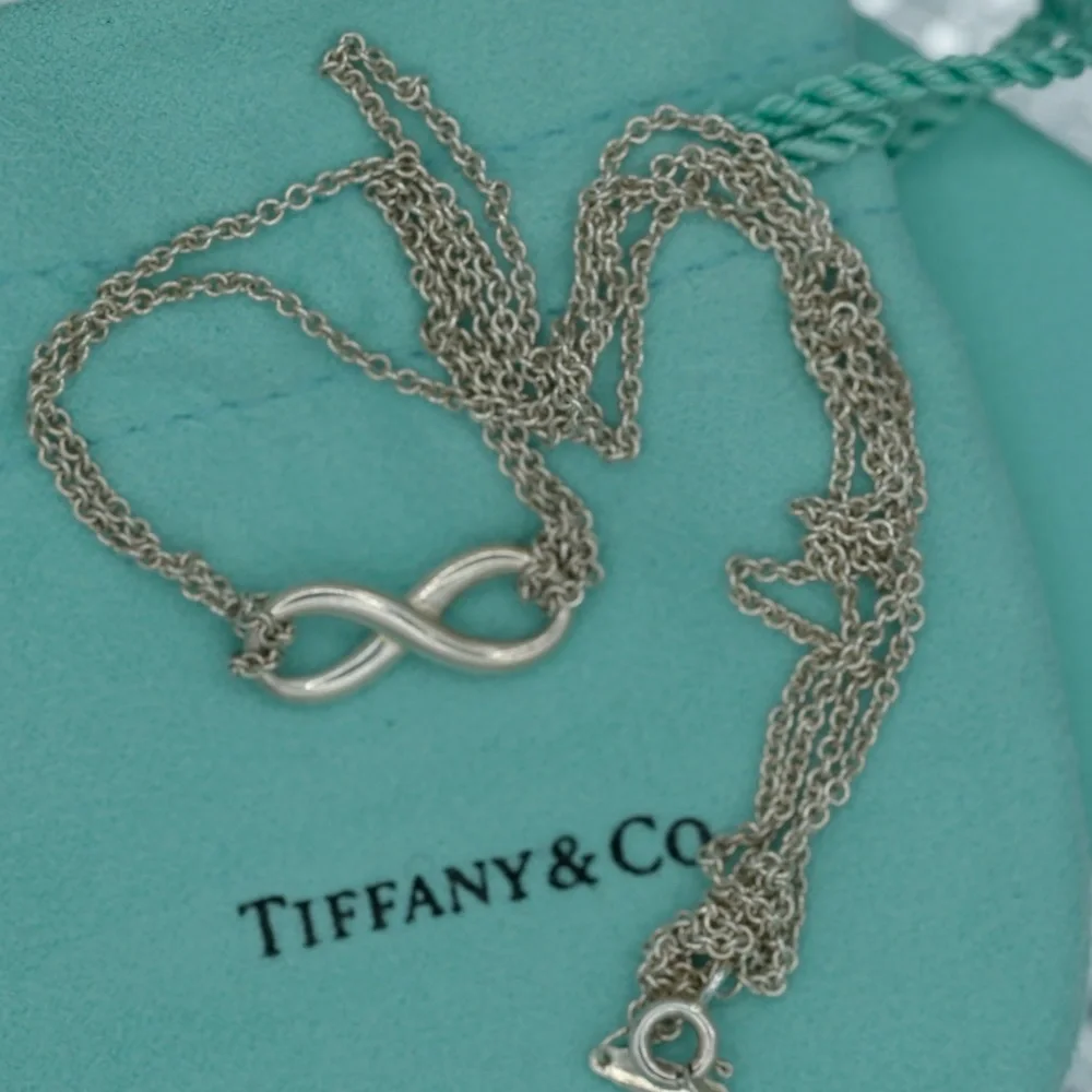 Tiffany & Co. Silver Infinity Pendant Necklace - Picture 2 of 9